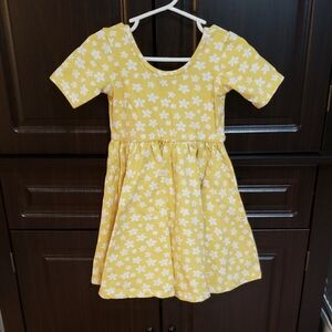 Alice + Ames Short Sleeve Ballet Dress In "Daisy", Size 4T